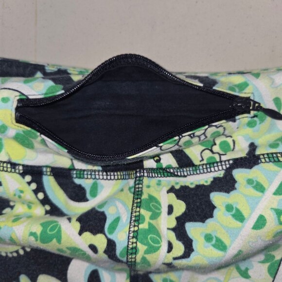 Talbots Womens LP Paisley Skort Navy Green White Stretchy Lined Activewear 4199 - Picture 7 of 9